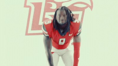 Football Player In Red Jersey Number 9 GIF