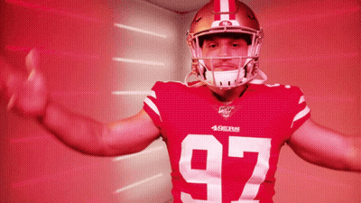 Football Player In Red Jersey Number 92 GIF