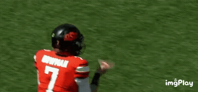 Football Player In Red Jersey Running GIF