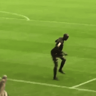 Football Player In Red Jersey Running GIF