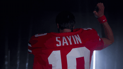 Football Player In Red Jersey Saying Sayin GIF