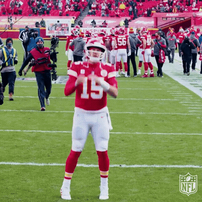 Football Player In Red Uniform Celebrating GIF