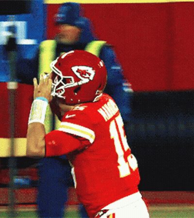 Football Player In Red Uniform Number 1 GIF