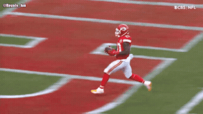 Football Player In Red Uniform Number 10 GIF