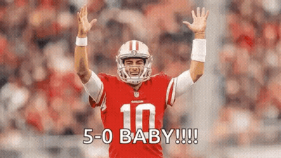 Football Player In Red Uniform Number 10 GIF