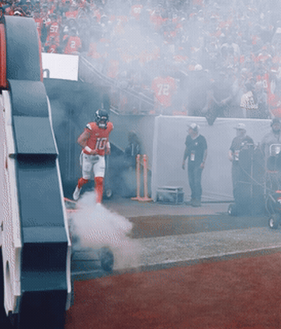 Football Player In Red Uniform Number 10 GIF