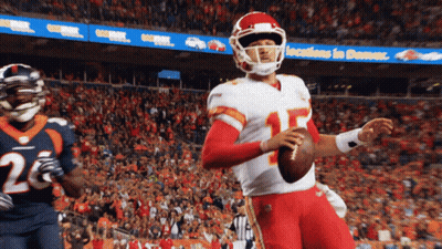 Football Player In Red Uniform Number 15 GIF