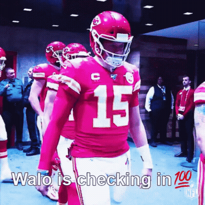 Football Player In Red Uniform Number 15 GIF