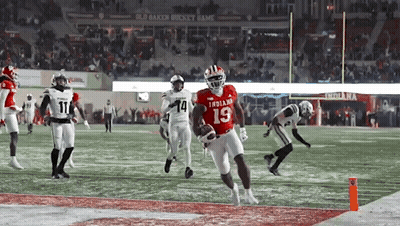 Football Player In Red Uniform Number 19 GIF