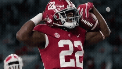 Football Player In Red Uniform Number 22 GIF