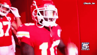 Football Player In Red Uniform Number 37 GIF