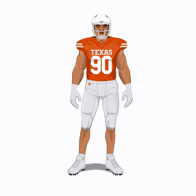 Football Player In Texas 90 Jersey GIF