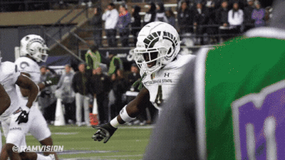 Football Player In Texas State Helmet GIF
