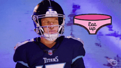 Football Player In Titans Jersey And Helmet GIF