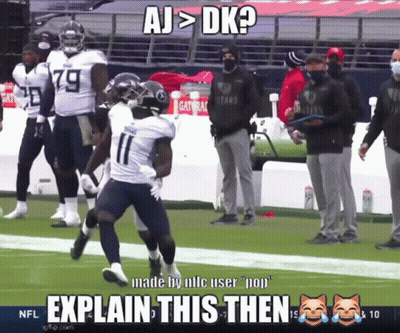 Football Player In Titans Uniform Running GIF