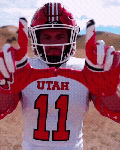 Football Player In Utah 11 Jersey GIF