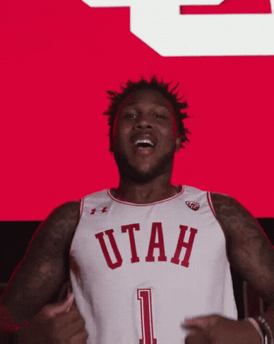 Football Player In Utah Jersey Number 13 GIF