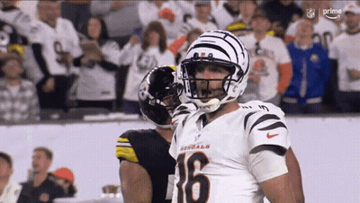 Football Player In White Helmet With NFL Logo GIF