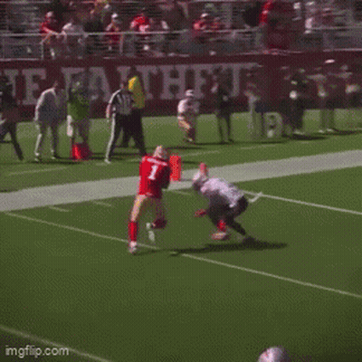 Football Player In White Jersey Number 0 GIF