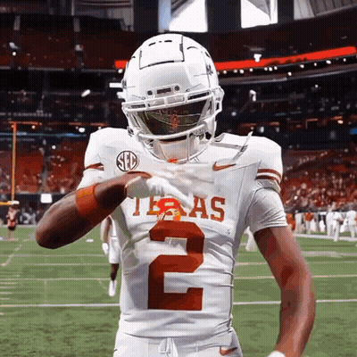 Football Player In White Jersey Number 2 GIF