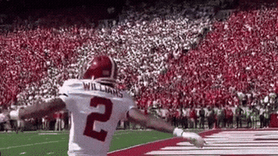 Football Player In White Jersey Number 2 Running GIF