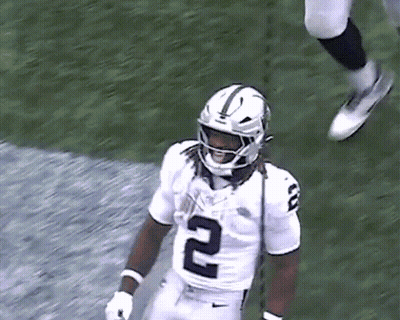Football Player In White Jersey Number 2 GIF