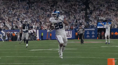 Football Player In White Jersey Number 26 GIF
