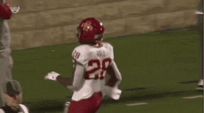 Football Player In White Jersey Number 28 GIF