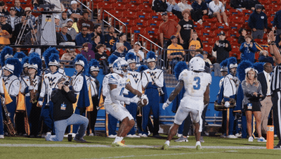 Football Player In White Jersey Number 3 GIF