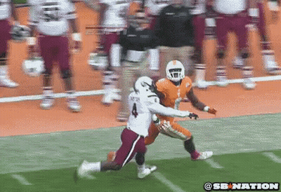 Football Player In White Jersey Number 4 GIF