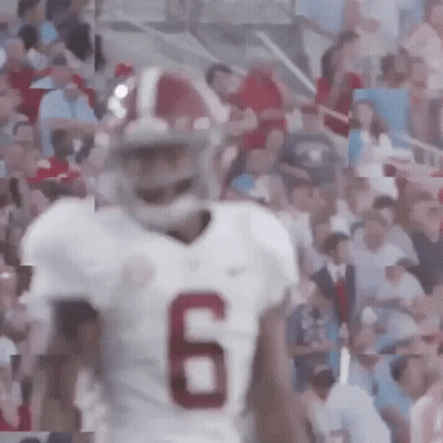 Football Player In White Jersey Number 6 GIF