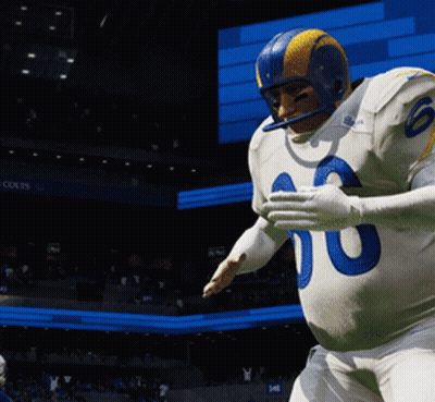 Football Player In White Jersey Number 60 GIF