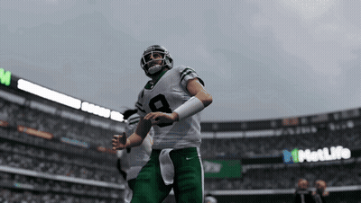 Football Player In White Jersey Number 8 GIF
