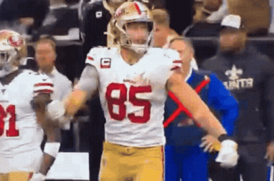 Football Player In White Jersey Number 85 GIF