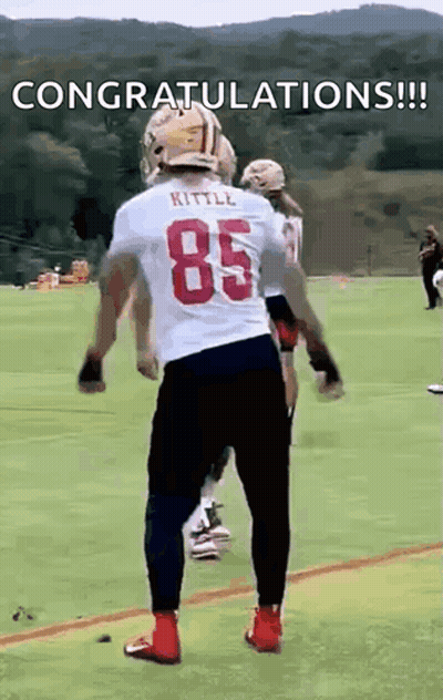 Football Player In White Jersey Number 85 GIF