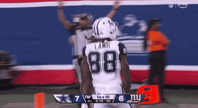 Football Player In White Jersey Number 88 GIF