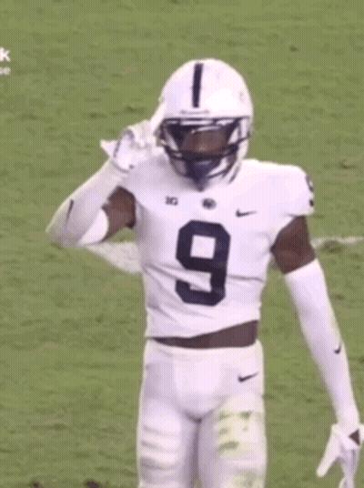 Football Player In White Jersey Number 9 GIF