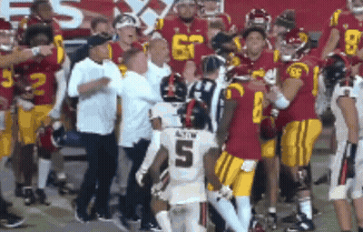 Football Player In White Jersey With Number 5 GIF