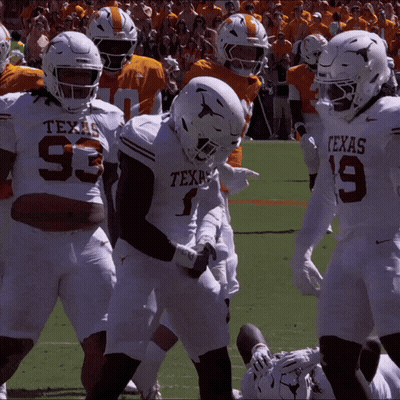 Football Player In White Texas Jersey GIF