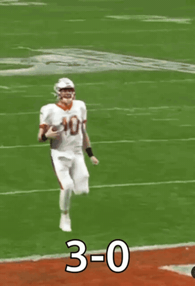 Football Player In White Uniform Number 10 GIF