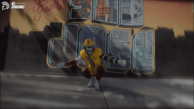 Football Player In Yellow Jersey Number 0 GIF