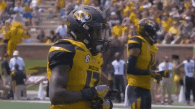 Football Player In Yellow Jersey Number 17 GIF