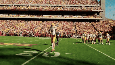 Football Player In Yellow Jersey Number 19 GIF
