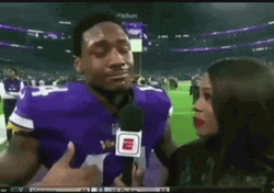 Football Player Interview That Hurt GIF