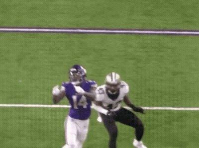 Football Player Jumping To Catch Ball GIF