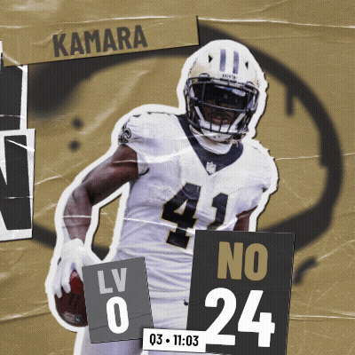 Football Player Kamara Holding Ball GIF