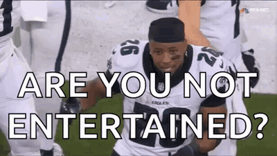 Football Player Kneeling Are You Not Entertained GIF