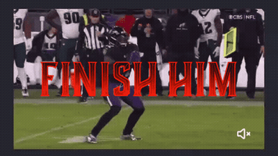 Football Player Kneeling Finish Him GIF