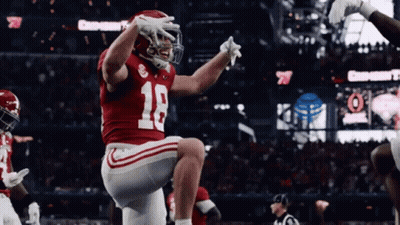 Football Player Kneeling Hello Chat GIF
