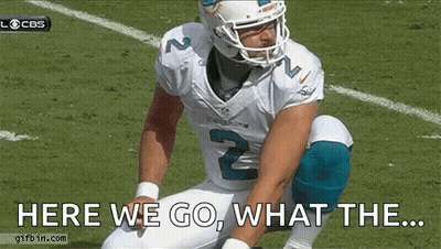 Football Player Kneeling Here We Go What The GIF